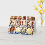 Carte gaufre belge (Fleur jaune)