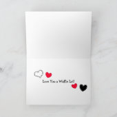 Carte Gaufre Flirteuse Je T'Aime Pun (Intérieur)