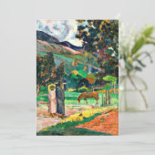 Carte Gauguin - Paysage tahitien, 1892 (Debout devant)