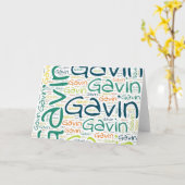 Carte Gavin (Fleur jaune)