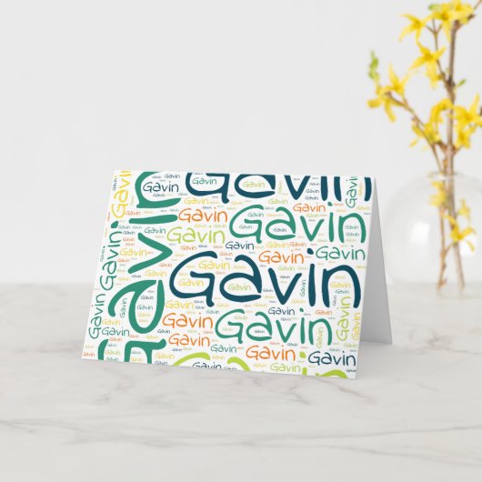Carte Gavin (Fleur jaune)