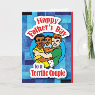 Carte Gay - Bonne Fête des pères - Couple Gay 01