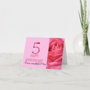 Carte Gay Couple Anniversaire Rose rose