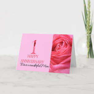 Carte Gay Couple Anniversaire Rose rose