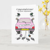 Carte Gay Couple Elopement Félicitations (Fleur jaune)