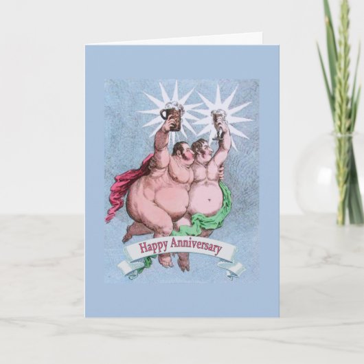 Carte Gay Happy Anniversary Twin Stars (Devant)