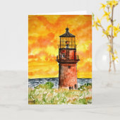 Carte gay head lighthouse marthas vineyard (Fleur jaune)
