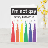 Carte Gay Husband Greeting (Fleur jaune)
