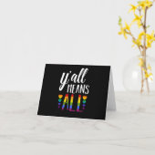 Carte Gay lesbian Pride (Fleur jaune)