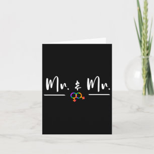 Carte Gay Lgbt Mariage Pour M. Et M. Lune De Miel