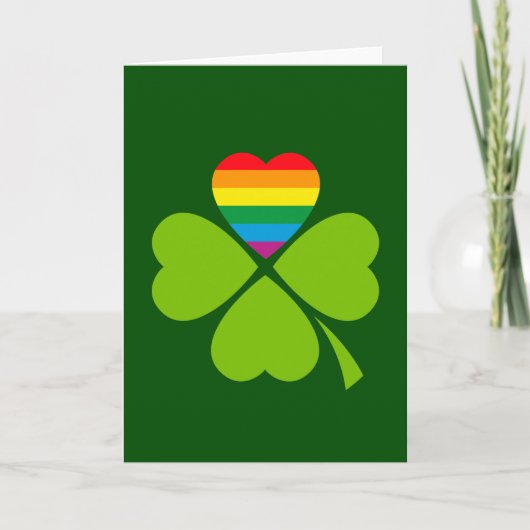 Carte Gay Lucky Clover (Devant)