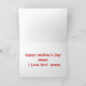 Carte Gay pride de la fête des mères (Intérieur)