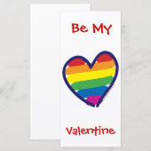 Carte Gay pride de la Saint Valentin (Devant / Derrière)