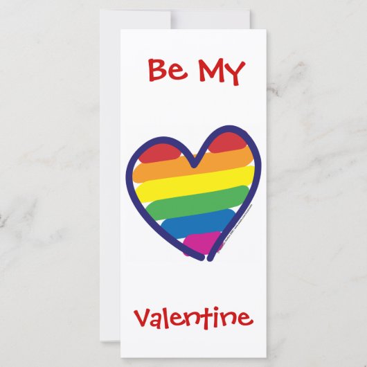 Carte Gay pride de la Saint Valentin (Devant)