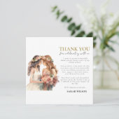 Carte Gay pride Elegant Blush Mariage Merci (Debout devant)