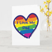 Carte Gay pride fête des pères (Fleur jaune)