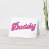 Carte Gay pride LGBT Ours Rose Gay Daddy (Devant)