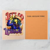 Carte GAY PRIDE LGBTQ Allons chez les lesbiennes (Intérieur)