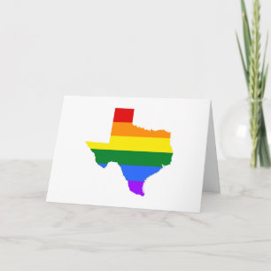 Carte Gay Texas Rainbow