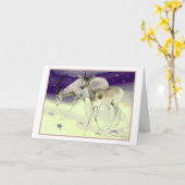 Carte Gazelles se baladent parmi les étoiles (Fleur jaune)