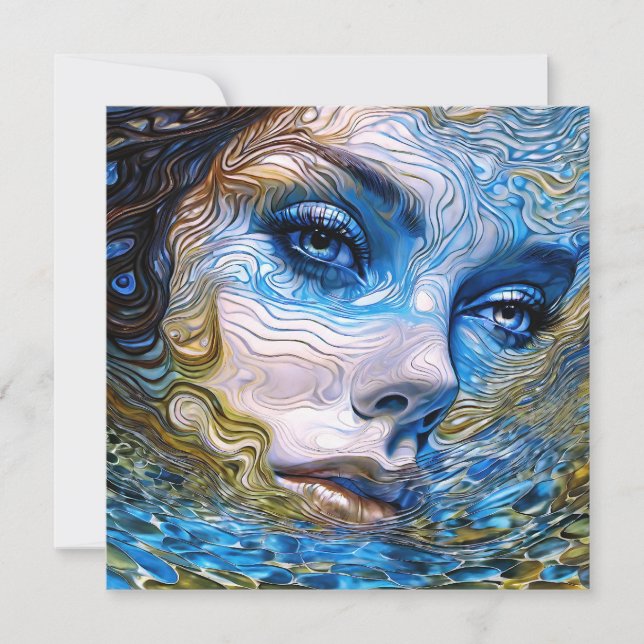Carte "Gazon En Acier" - Femmes Dans L'Eau (Devant)