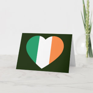 Carte Gcccct du drapeau du coeur irlandais