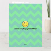 Carte Géant Sourire Félicitations Big Greeeting Card (Dos)