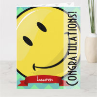 Géant Sourire Félicitations Big Greeeting Card