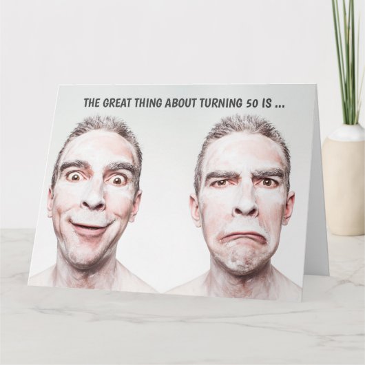 Carte géante 50e anniversaire pour mari (version G (Devant)