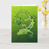 Carte Gecko du jour de Patrick de saint (Fleur jaune)
