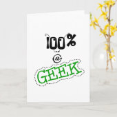 Carte Geek de 100 pour cent (Fleur jaune)