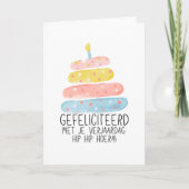 Carte Gefeliciteerd met je verjaardag Cupcake Kaars  (Devant)