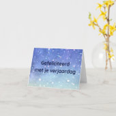 Carte Gefeliciteerd rencontre je verjaardag, anniversair (Fleur jaune)