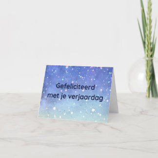 Carte Gefeliciteerd rencontre je verjaardag, anniversair