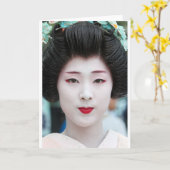 Carte Geisha (Fleur jaune)
