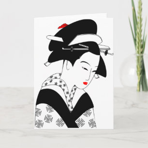 Carte Geisha japonaise