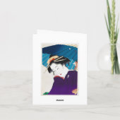 Carte Geisha oriental frais de Takane Koko avec le (Dos)