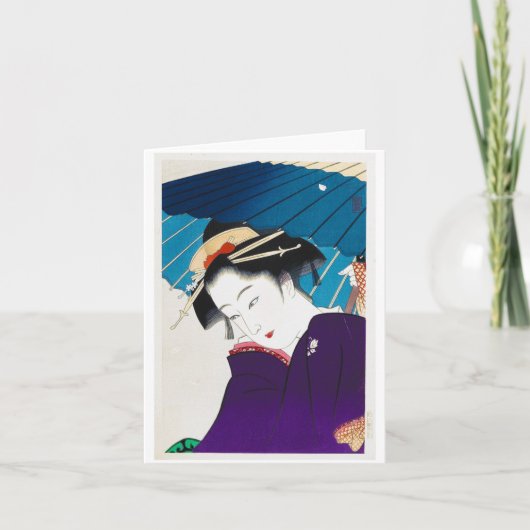 Carte Geisha oriental frais de Takane Koko avec le (Devant)