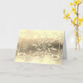 Carte Gel de flocon d'or (Fleur jaune)