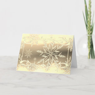 Carte Gel de flocon d'or