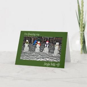 Carte Gel Mon Jingle Cloches Des Gens De Neige Vacances