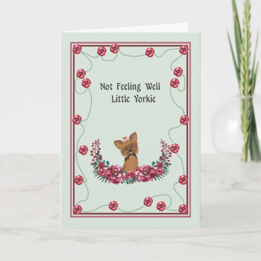 Carte Gel Well pour Yorkshire Terrier Femme (Devant)