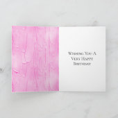 Carte Gelée au gâteau rose doux Anniversaire (Intérieur)