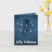 Carte Gelée Fishmas (Joyeux Noël) (Fleur jaune)