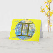 Carte Gémeaux (Fleur jaune)
