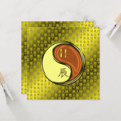 Carte Gémeaux & Dragon de Bois (Devant/Arrière en situation)