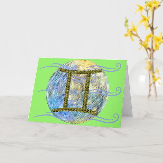 Carte Gemini (Fleur jaune)