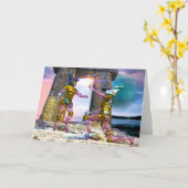 Carte GEMINI 2 Zodiac Anniversaire (Fleur jaune)