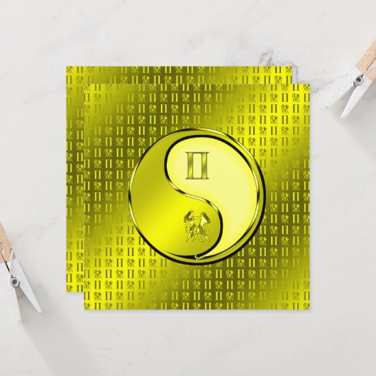 Carte Gemini the Twins (Devant/Arrière en situation)