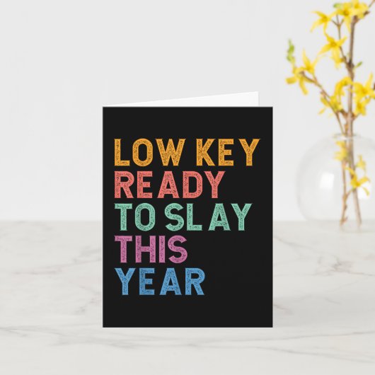 Carte Gen Z Alpha Retour À L'École Clé Basse Prêt À Fixe (Fleur jaune)